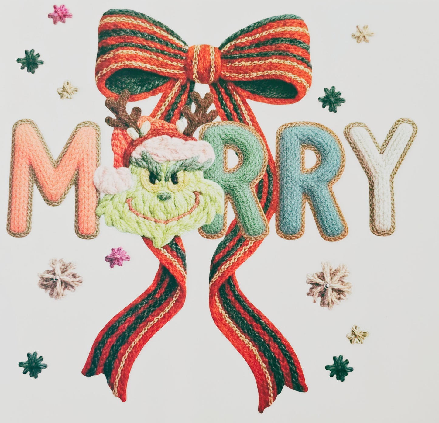 Grinch Merry Bow