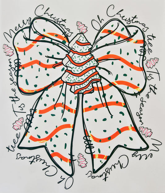 Christmas Tree Cake Bow