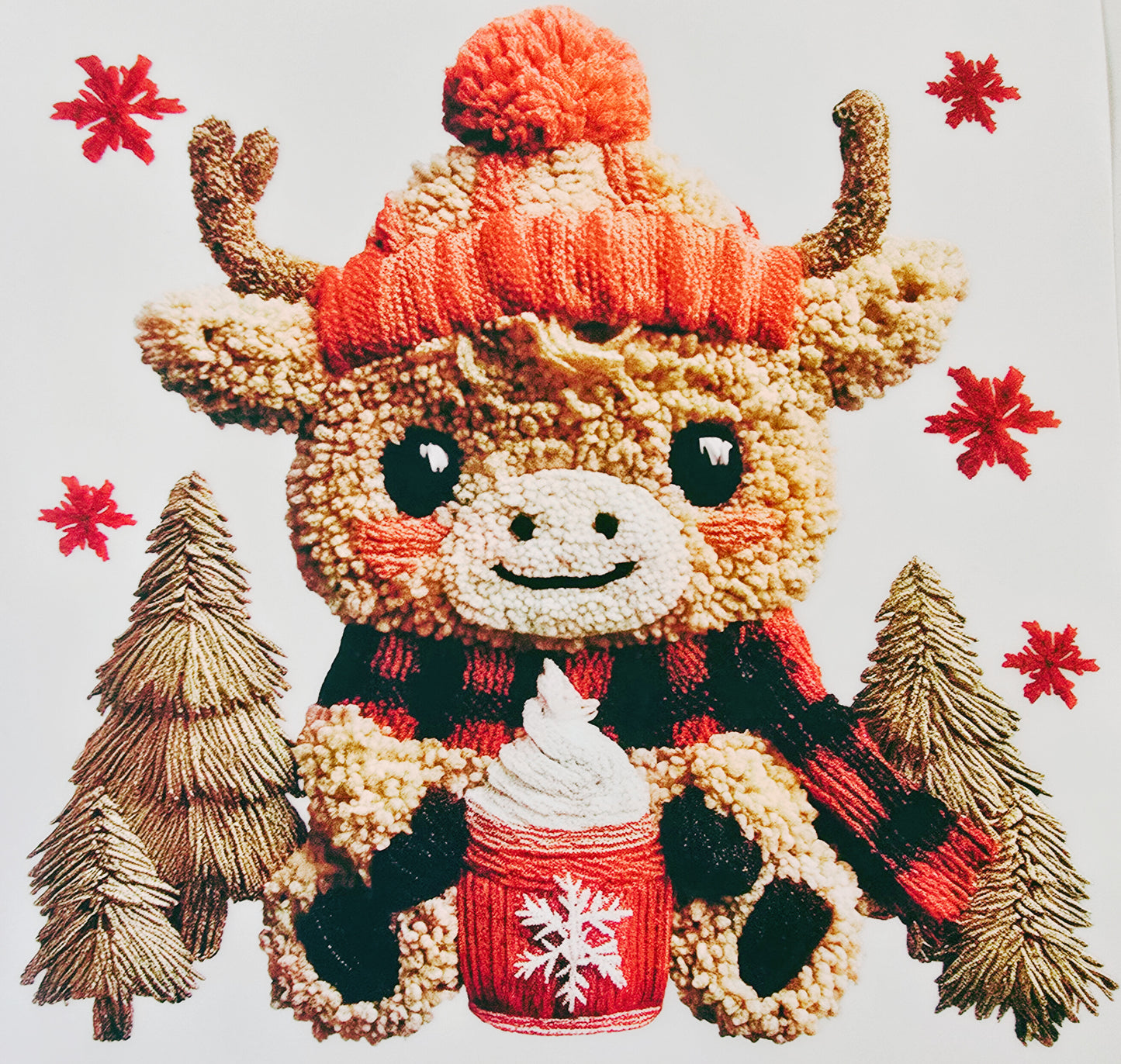 Highland Cow with Cocoa