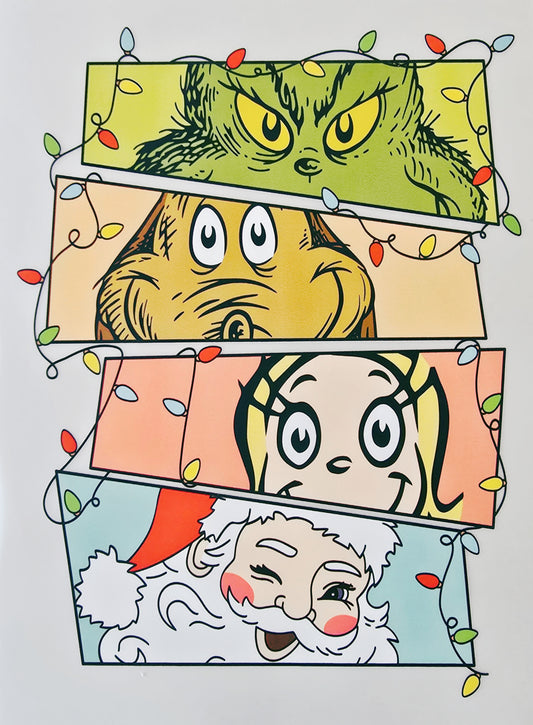 Grinch, Max, Cindy Lou & Santa