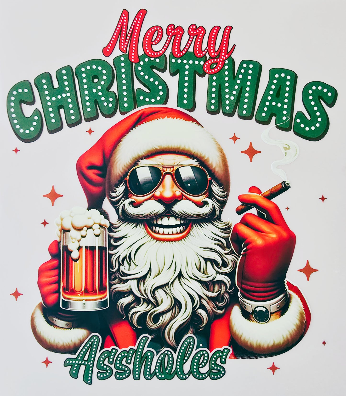 Santa Merry Christmas Assholes