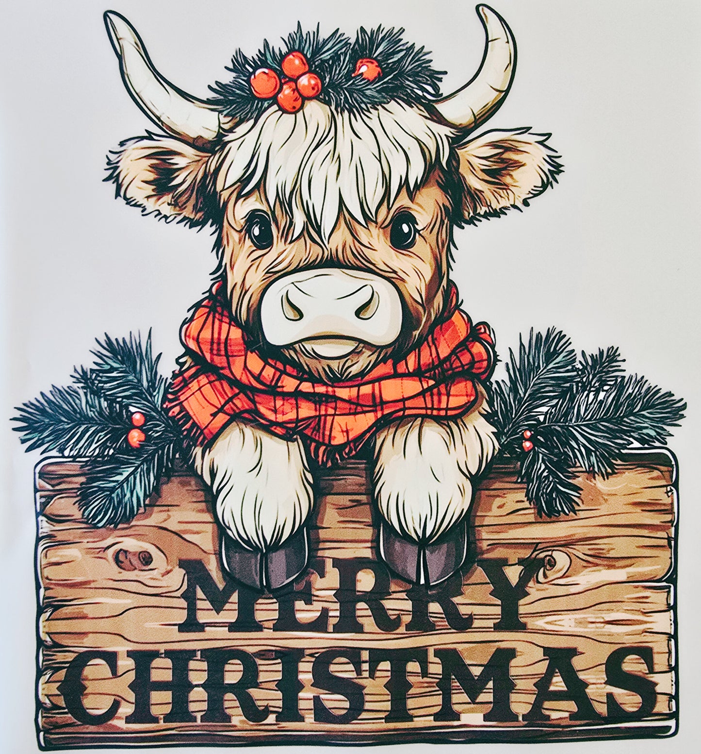 Merry Christmas Cow