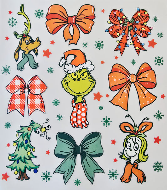 Grinch, Cindy Lou, Max & Bows