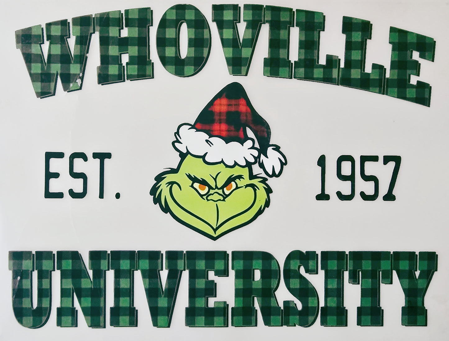 Green & Black Plaid Whoville University