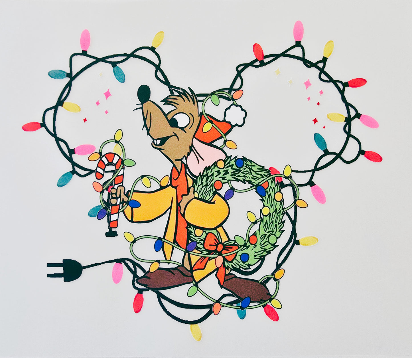 Jaq Mouse with Christmas Lights (Kids)