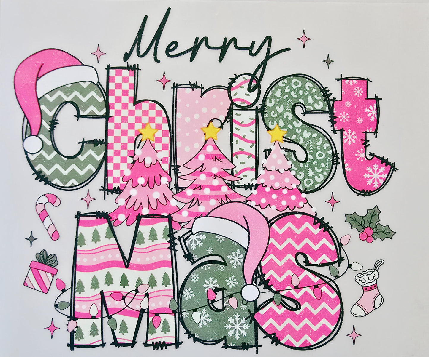 Pink Merry Christmas