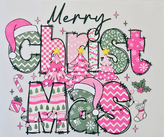 Pink Merry Christmas