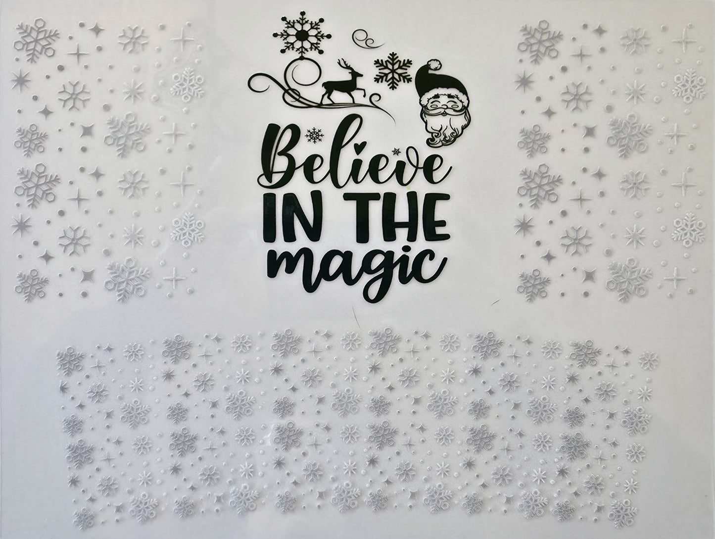 40oz White & Black Believe in the Magic