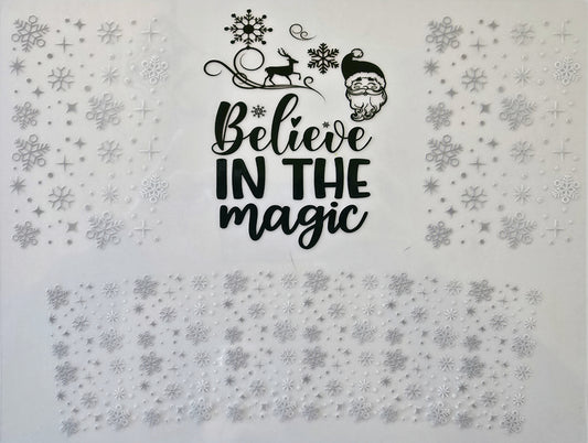 40oz White & Black Believe in the Magic