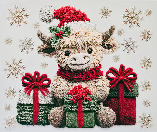 20oz Christmas Cow with Presents
