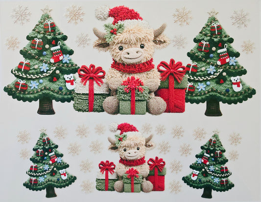 40oz Christmas Cow with Presents