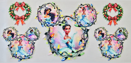 Princess Tiana with Christmas Lights