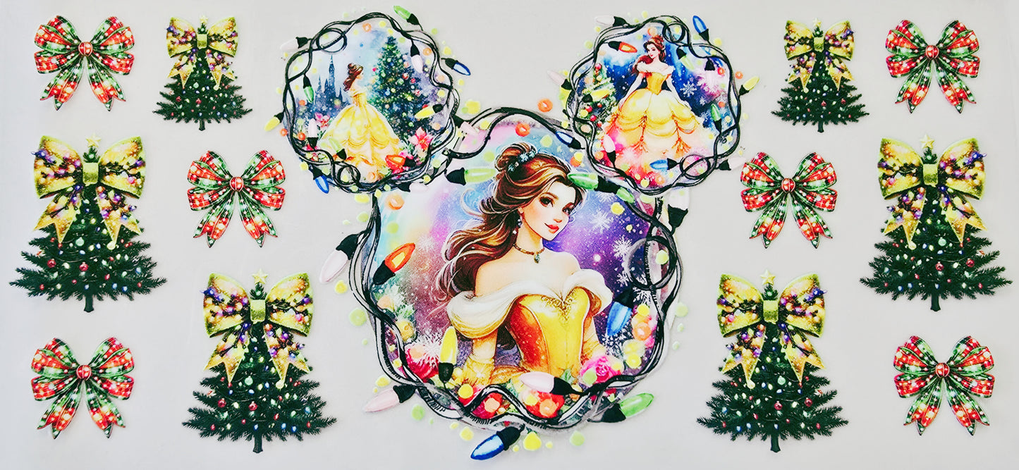 Princess Belle with Christmas Lights