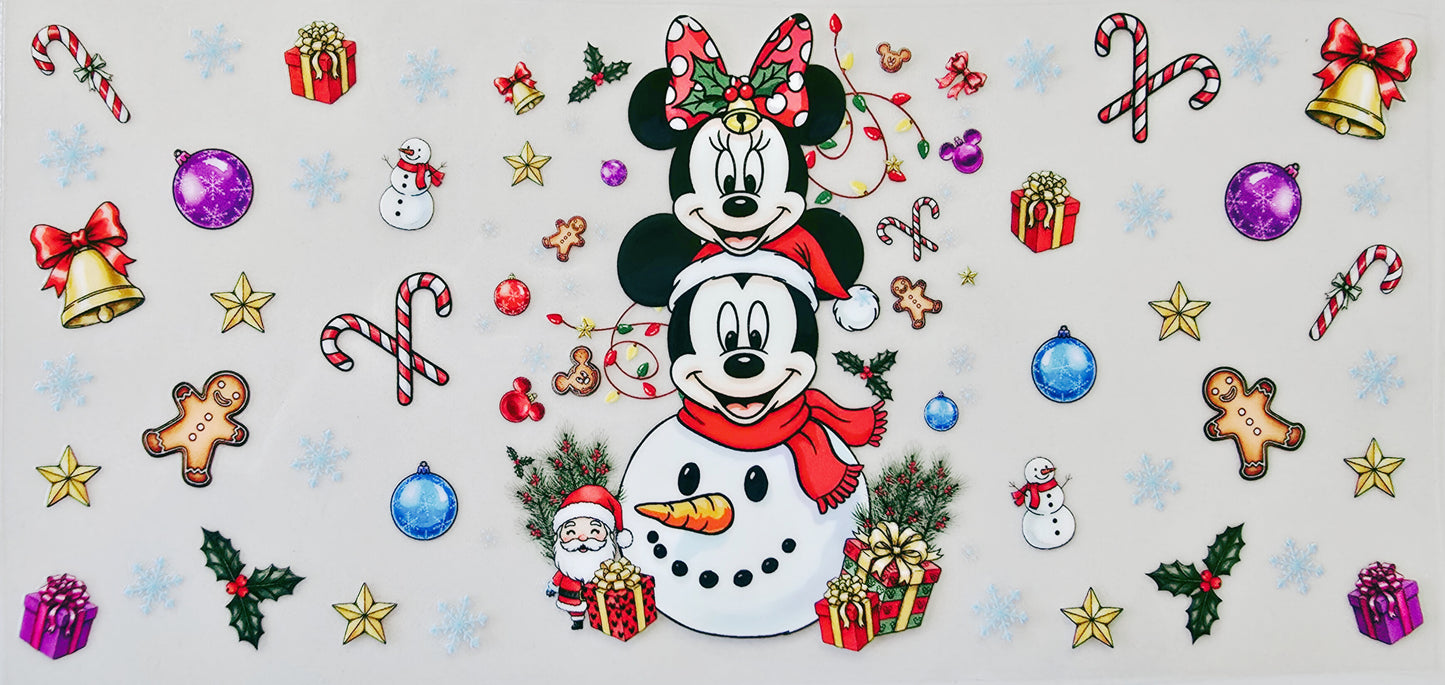 Mickey & Minnie Snowman