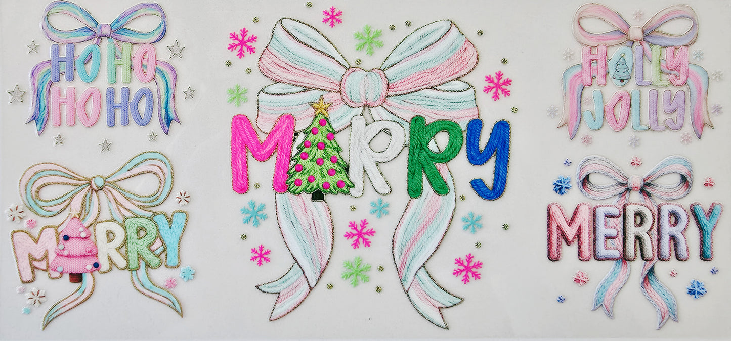 Multicolored Merry Bow