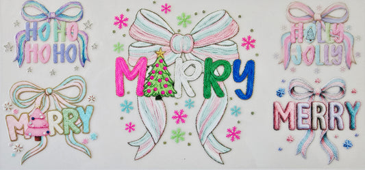 Multicolored Merry Bow