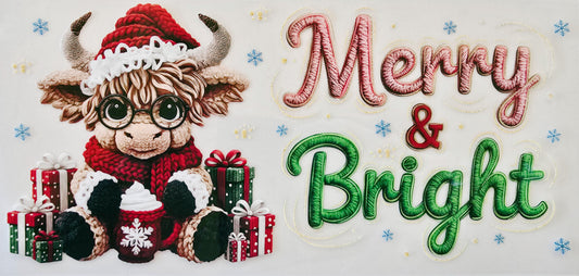 Christmas Cow Merry & Bright