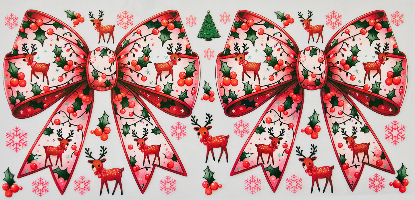 Christmas Reindeer Bows