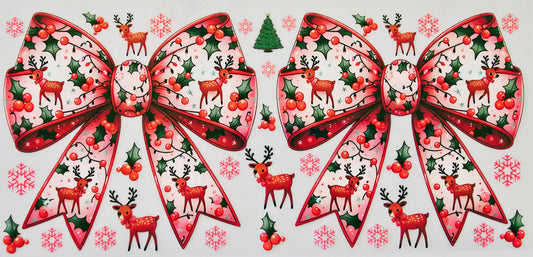 Christmas Reindeer Bows