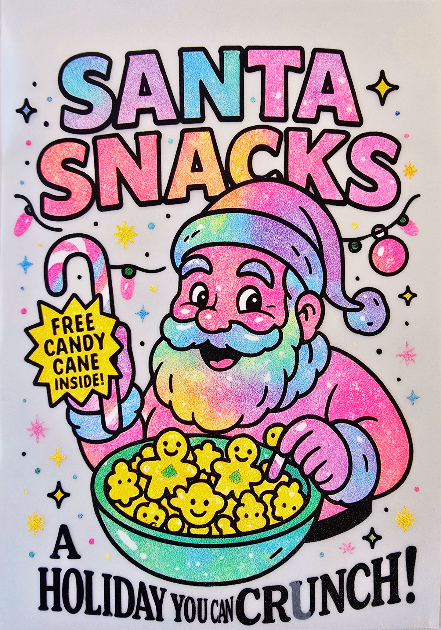 Neon Colored Santa Snacks