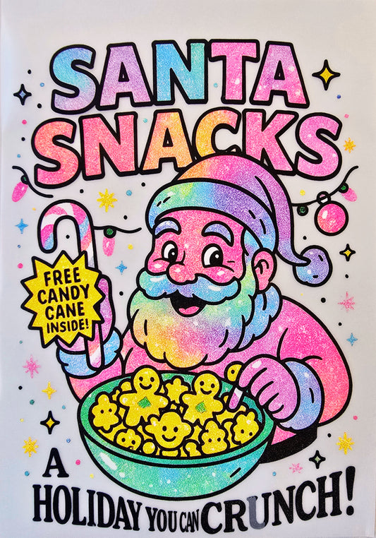 Neon Colored Santa Snacks