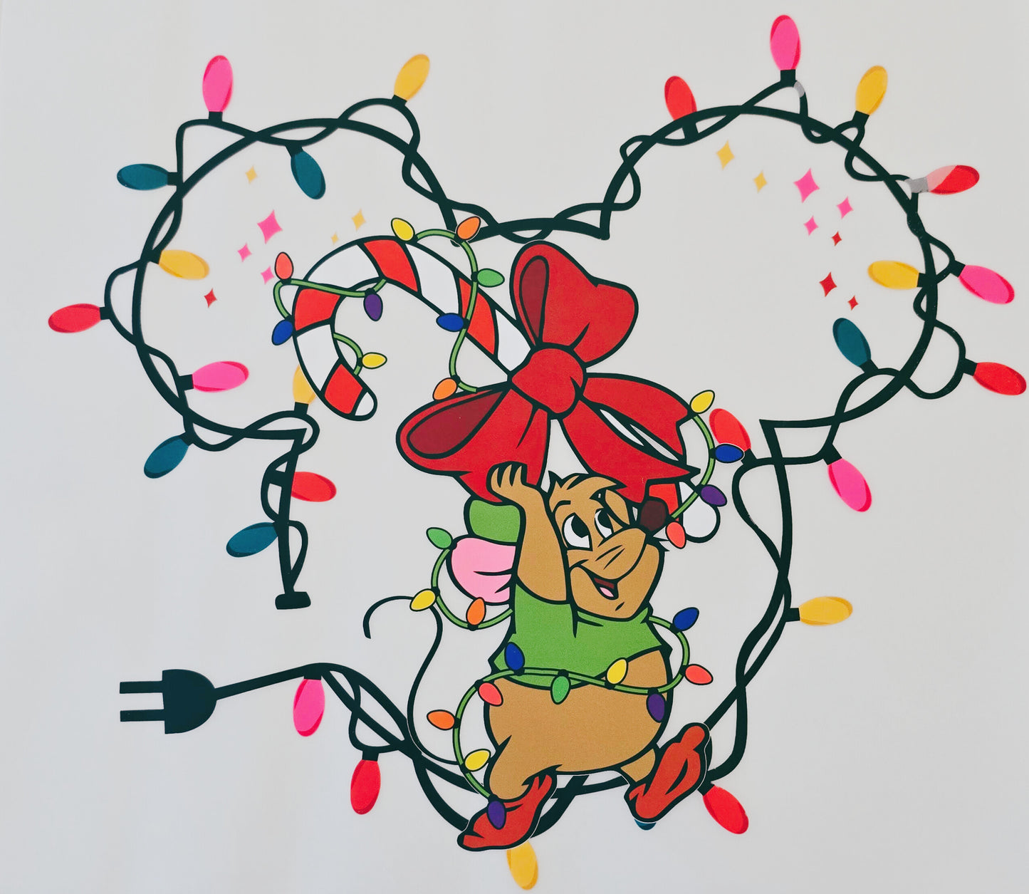 Gus Gus with Christmas Lights
