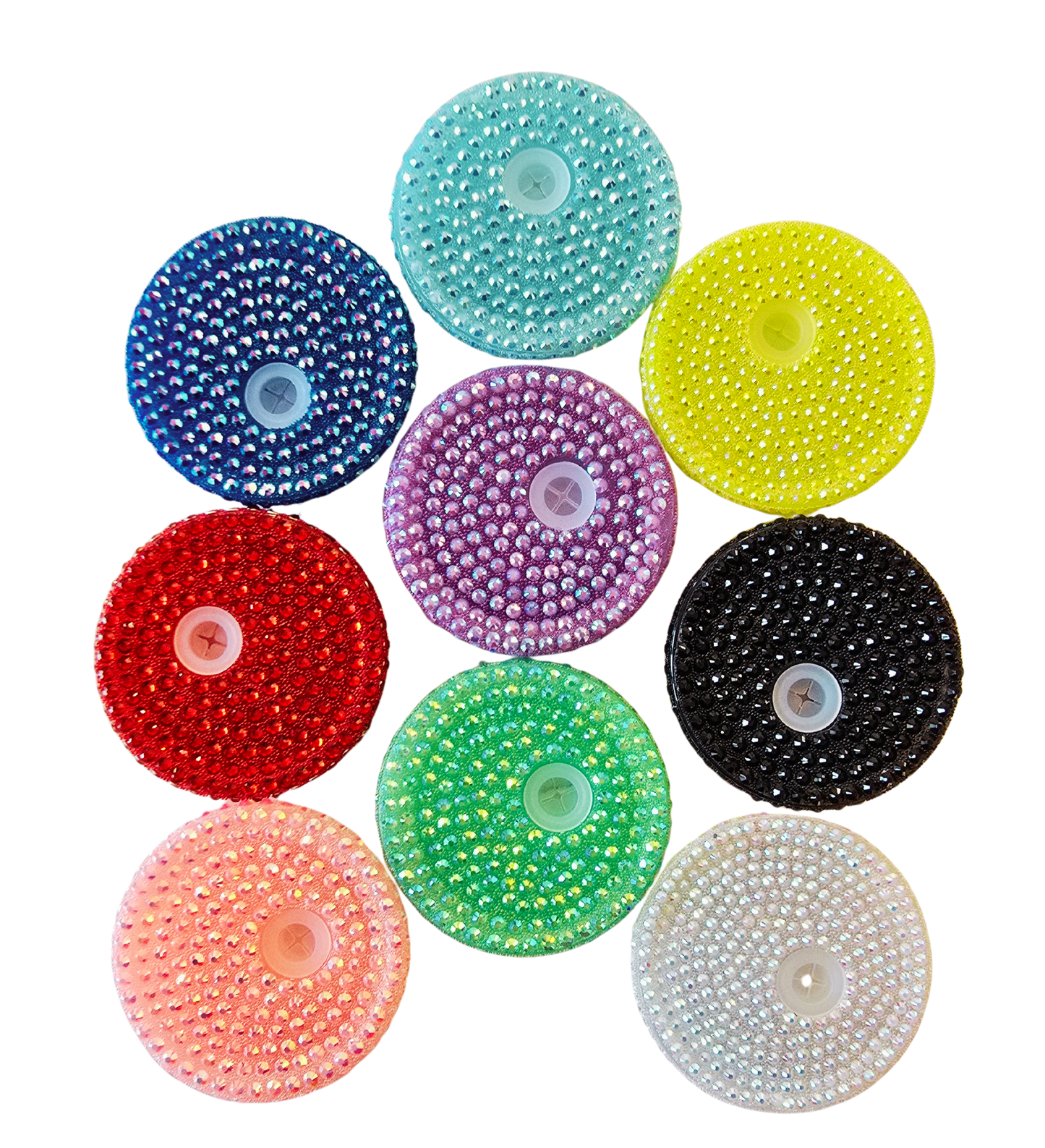Rhinestone Colored Lids