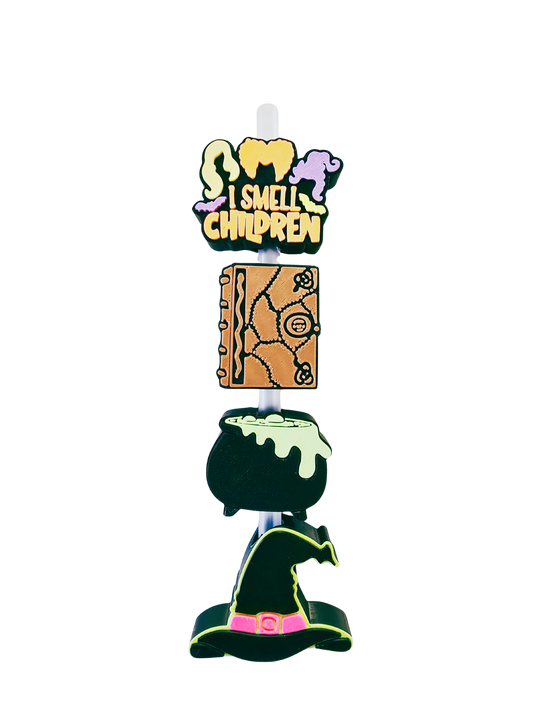 3D Hocus Pocus Straw Toppers