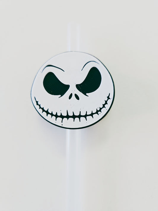 3D Jack Skeleton Straw Topper