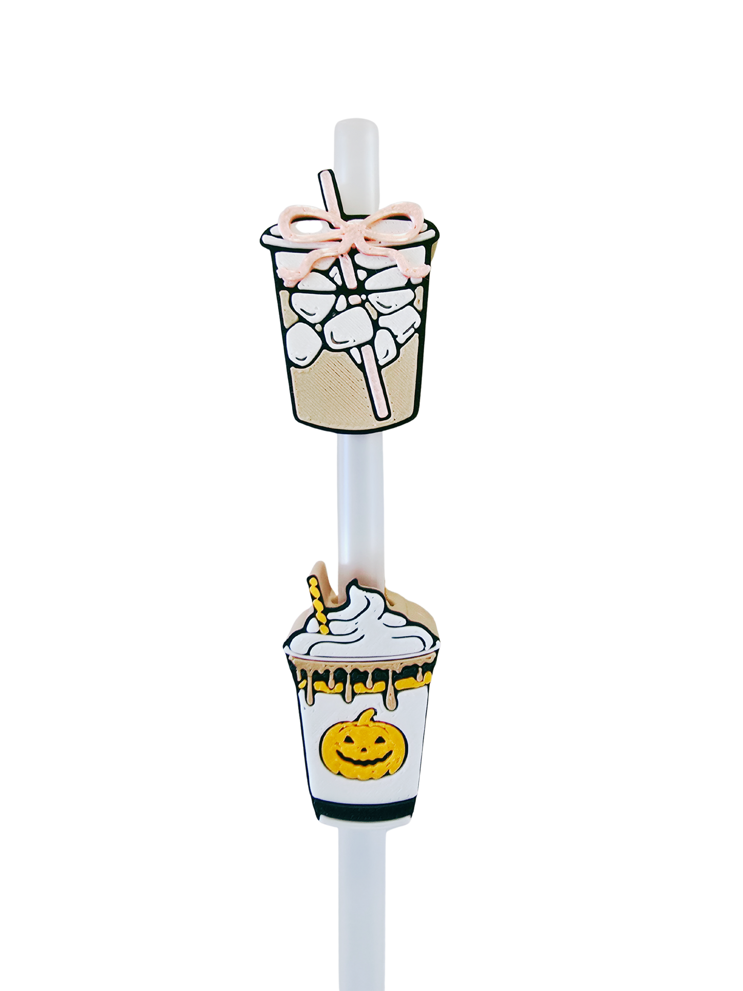 3D Coffee Straw Toppers