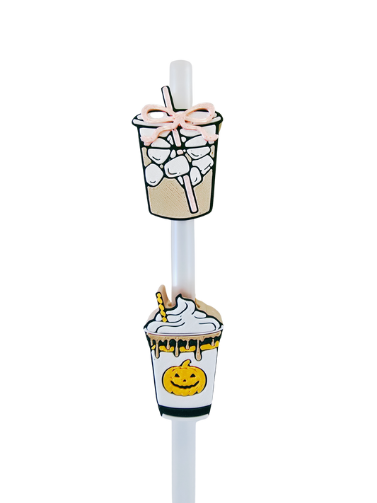 3D Coffee Straw Toppers