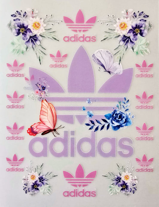 Purple Floral Adidas