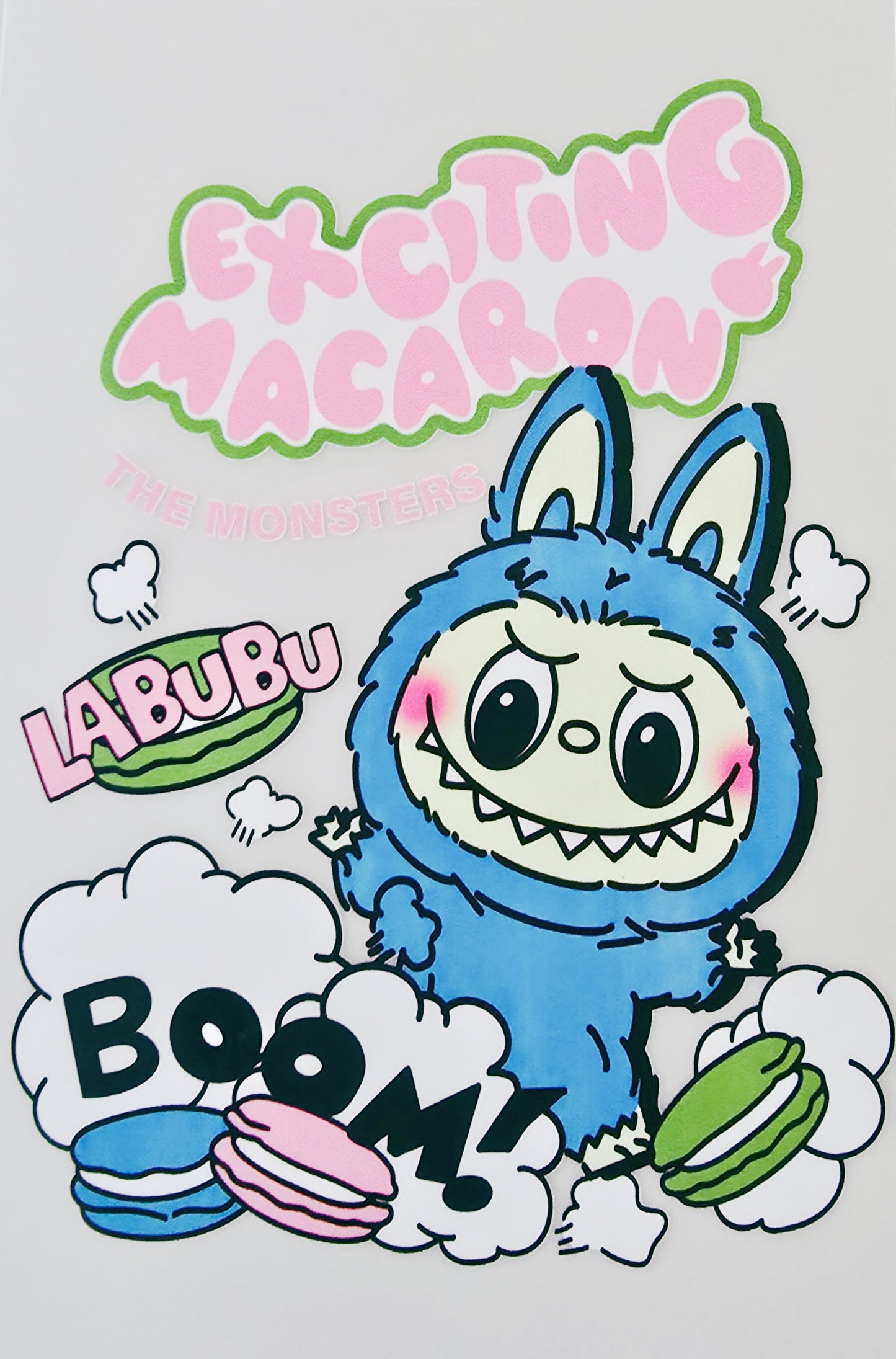 Blue Macaron Labubu