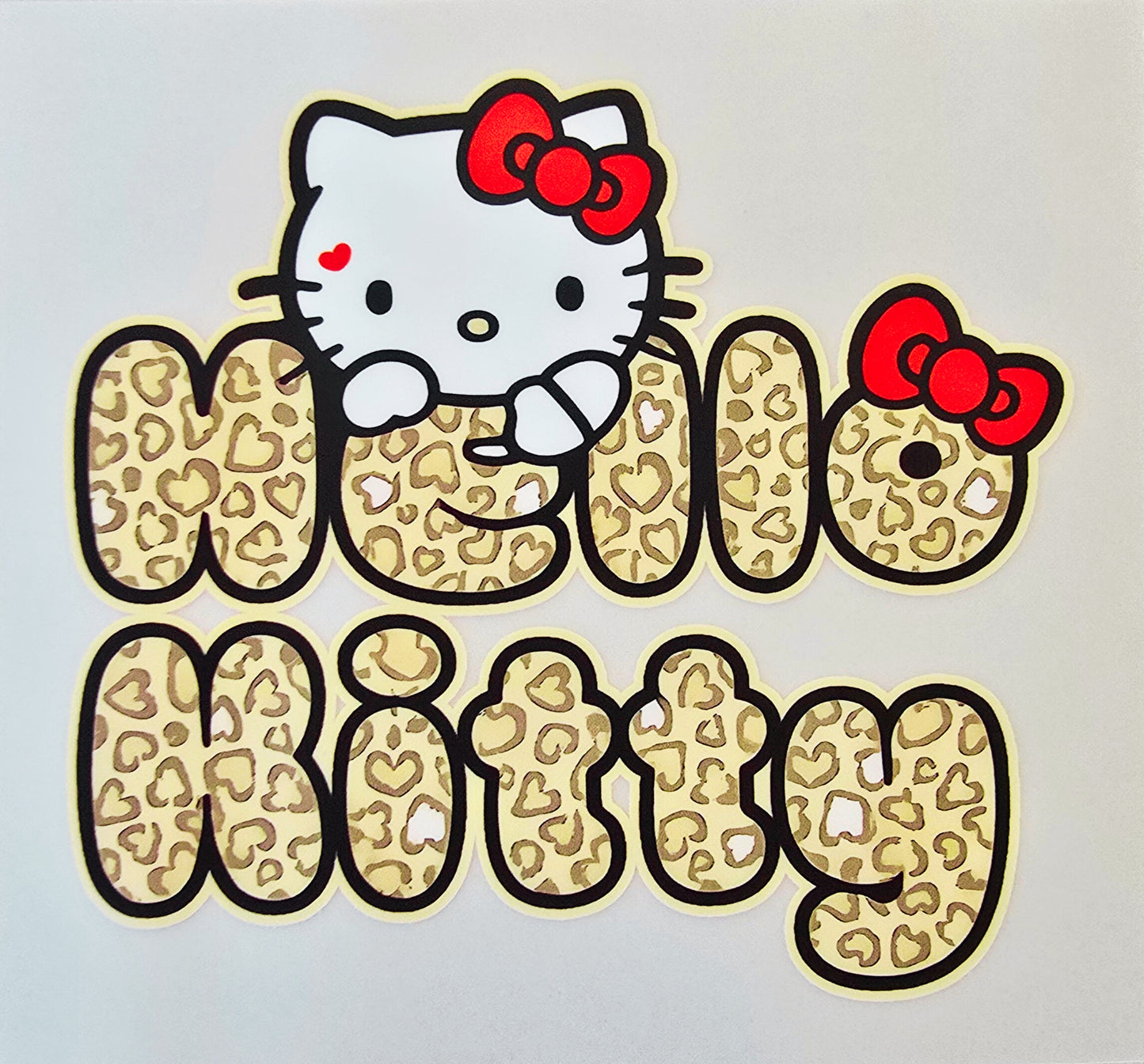 Leopard Print Hello Kitty