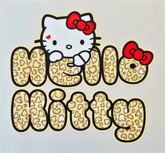 Leopard Print Hello Kitty