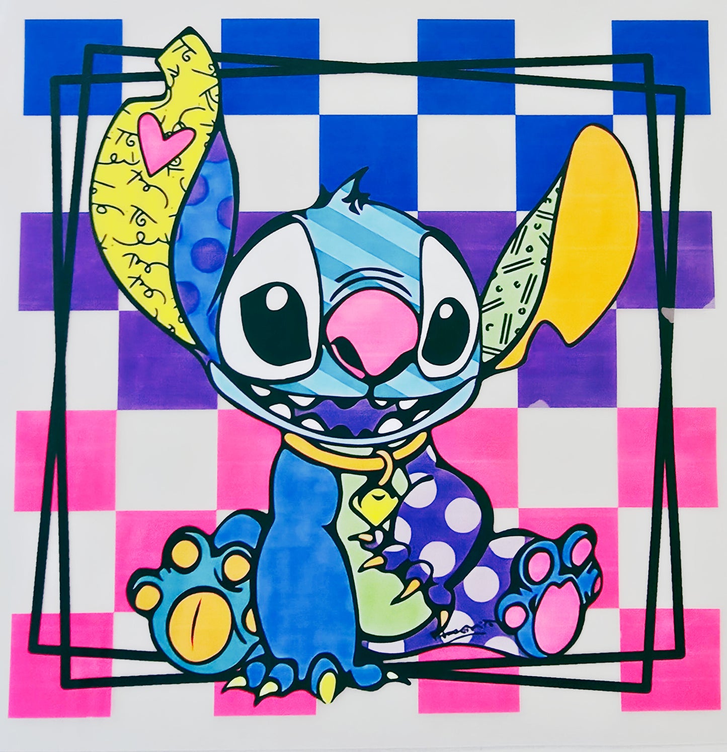Multicolored Patched Stitch
