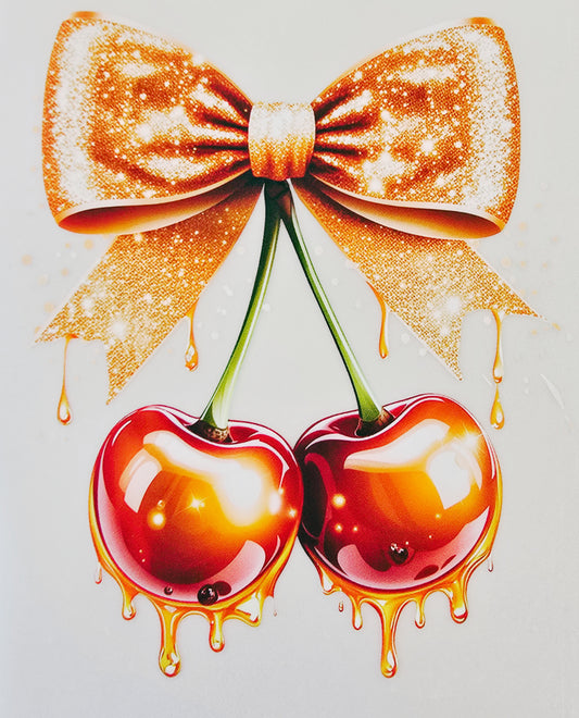 Sparkle Bow & Cherries
