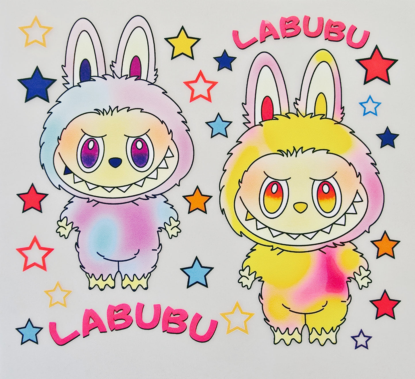 Multicolored Labubus
