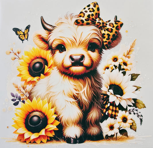 Leopard Sunflower Cow