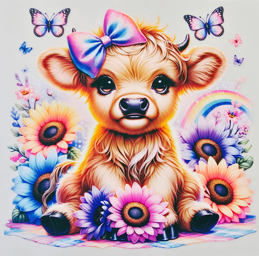 Multicolored Sunflower Cow
