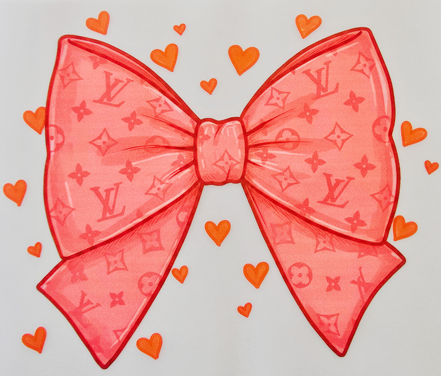 Pink LV Bow