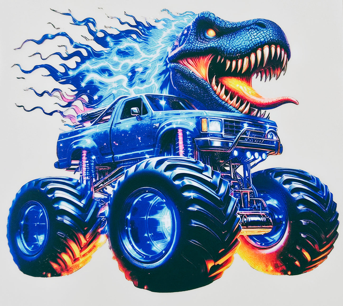 Blue Dinosaur & Truck