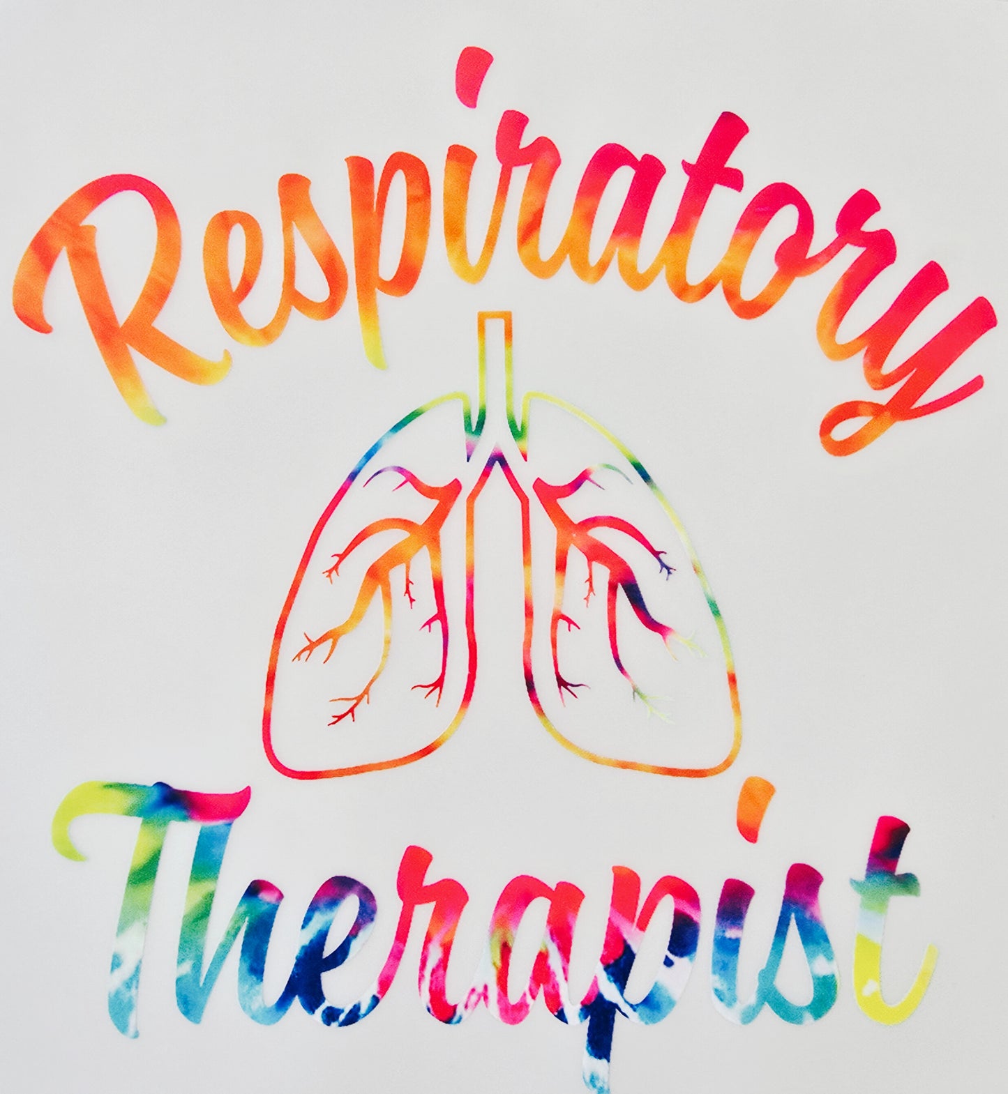 Multicolored Respiratory Therapist