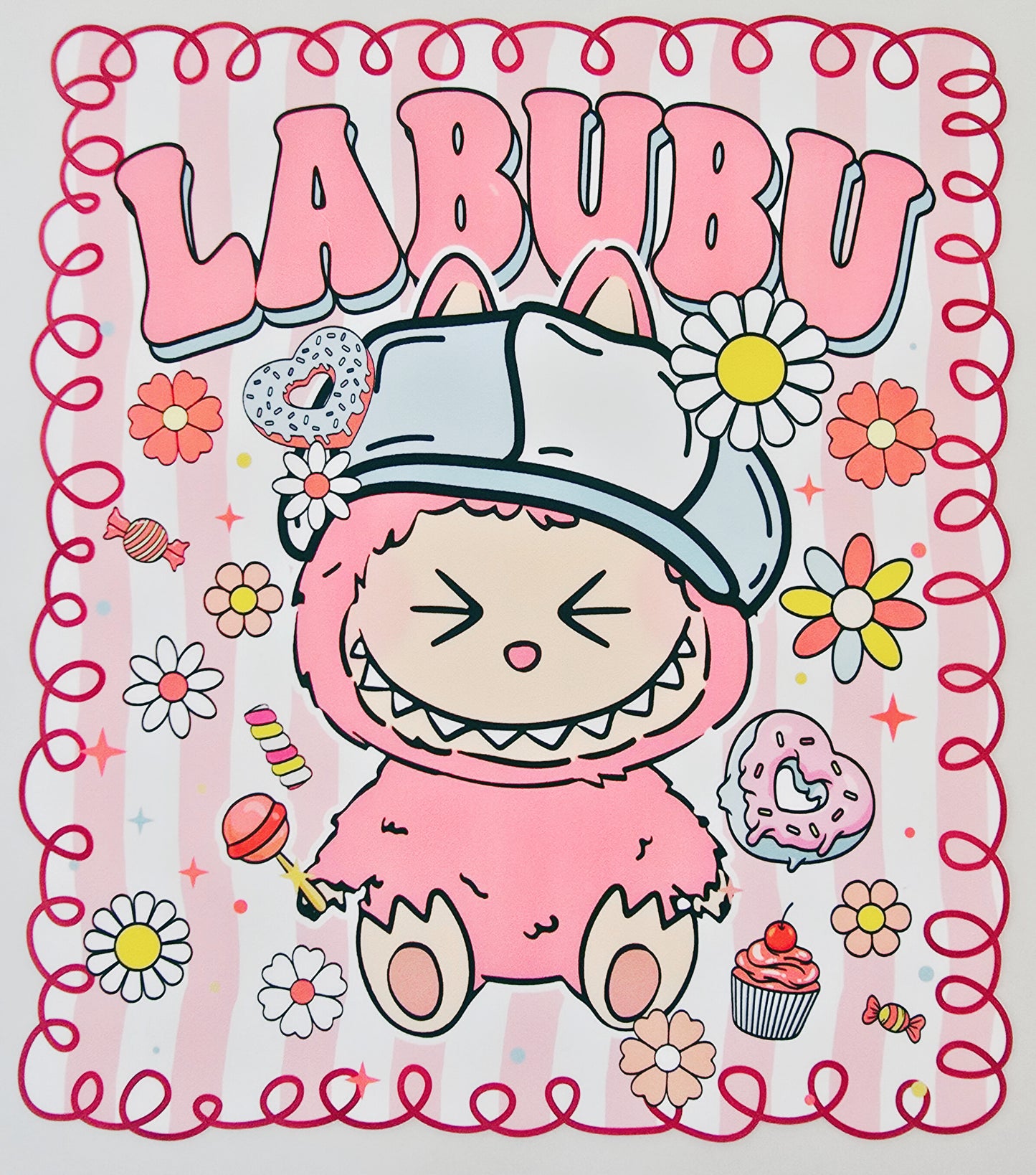 Pink Labubu Portrait