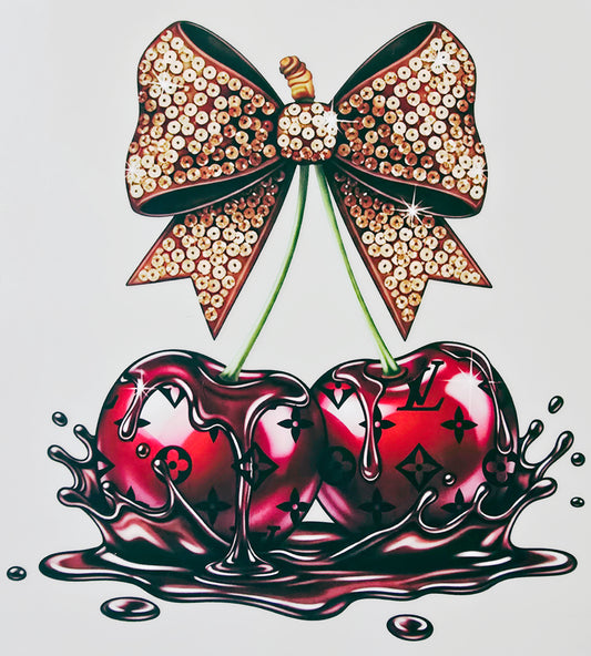 LV Cherry with Gold Bow