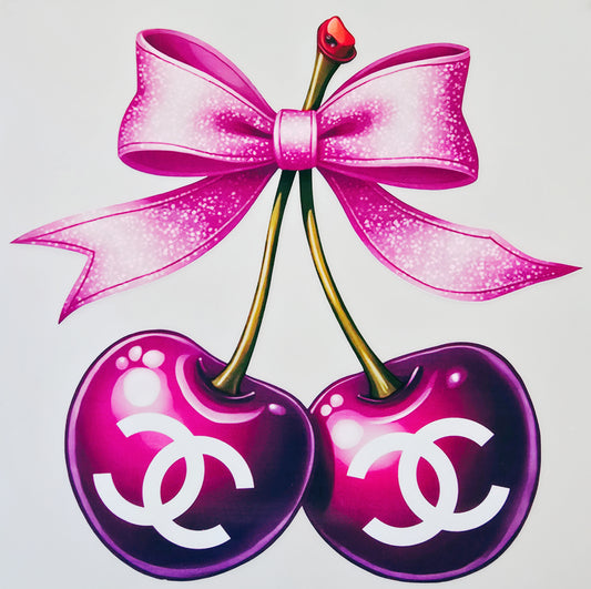 Purple Chanel Cherries