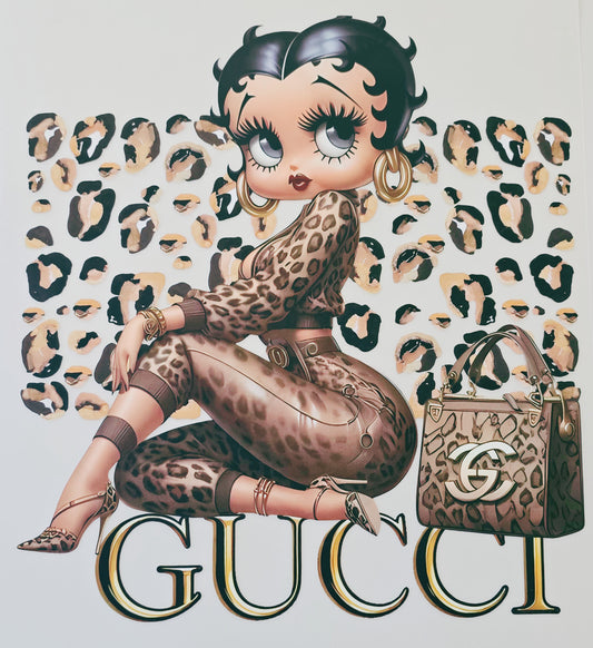 Leopard Print Betty Boop Gucci