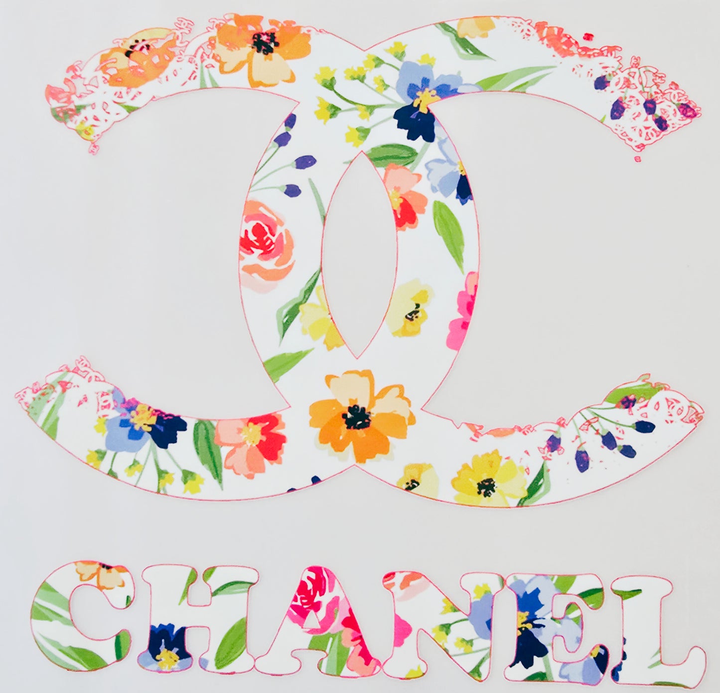 White Floral Chanel