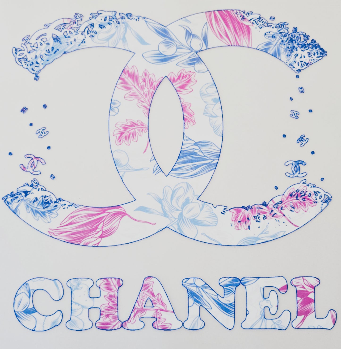 Blue/Purple Floral Chanel