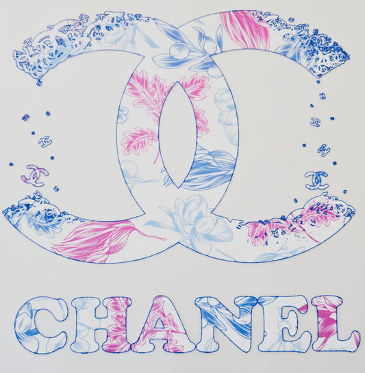 Blue/Purple Floral Chanel